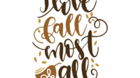 Free SVG cut file I love fall most of all