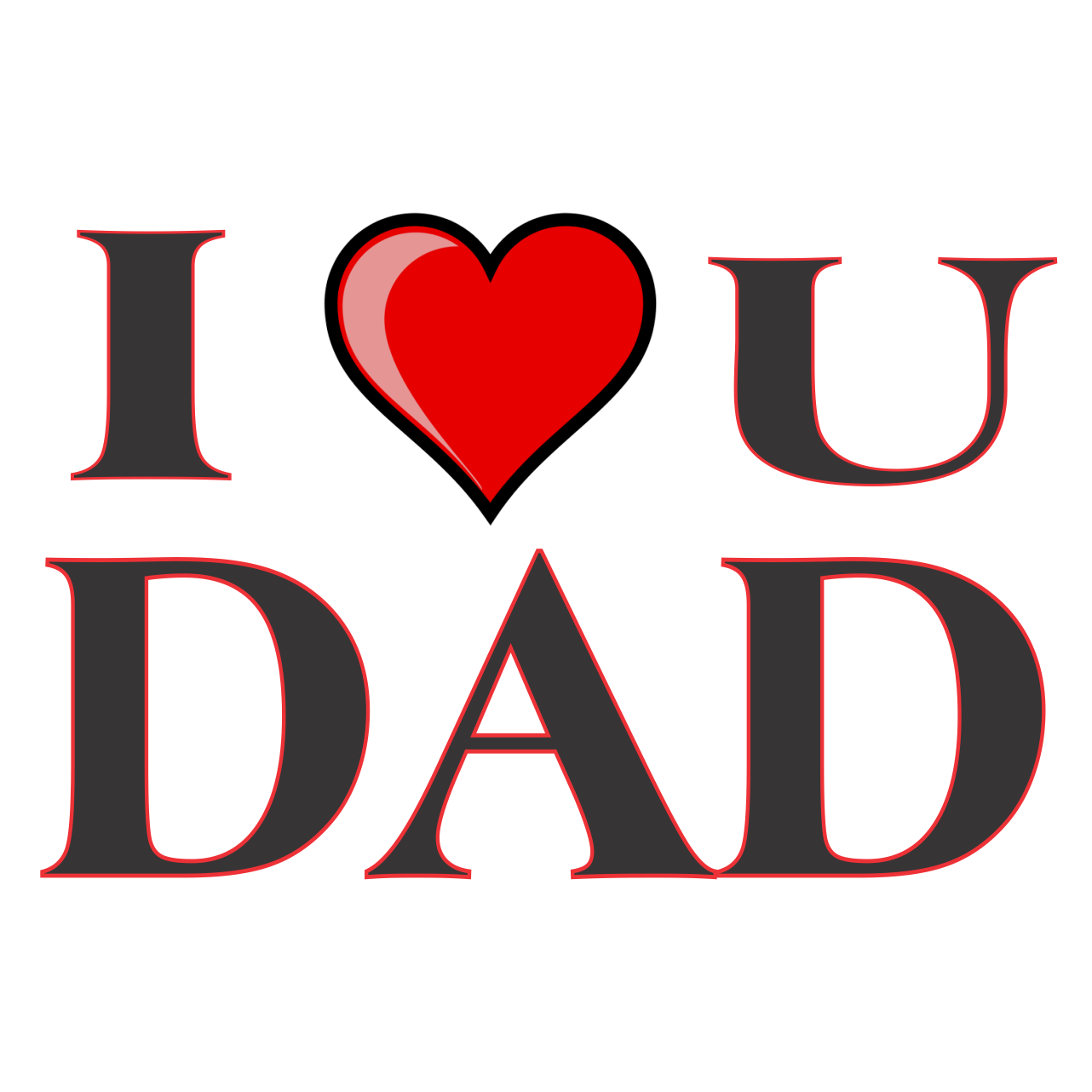 father clipart love you dad 7