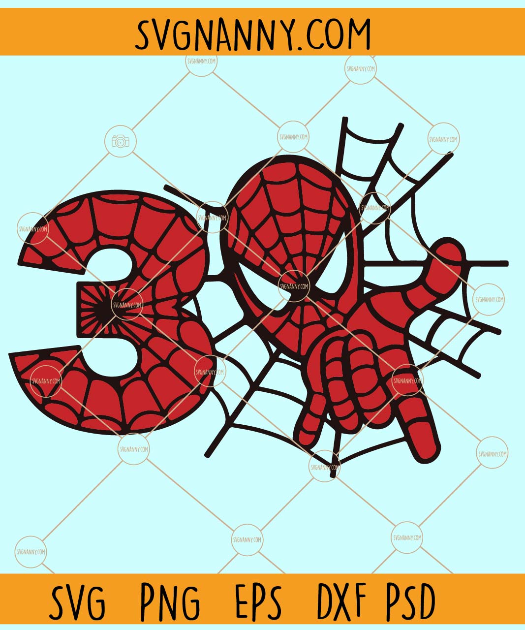 3rd birthday Spiderman SVG