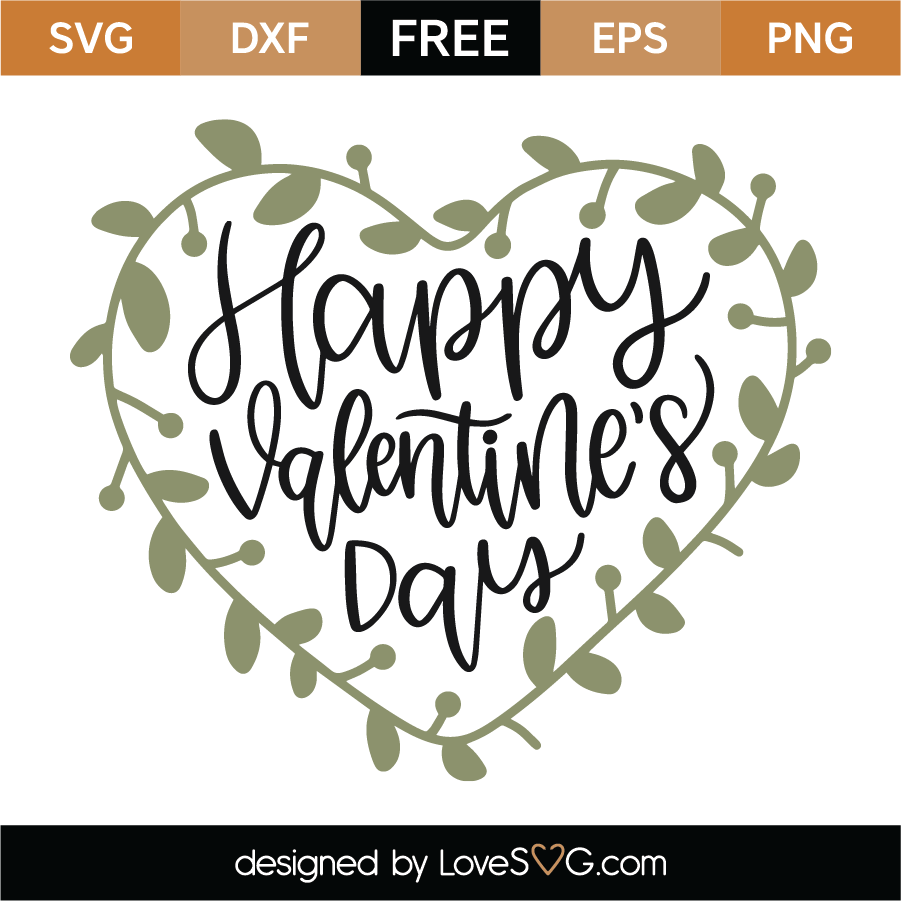 Happy Valentines Day SVG Cut File 10173