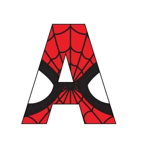 Spiderman Clip Art Letters