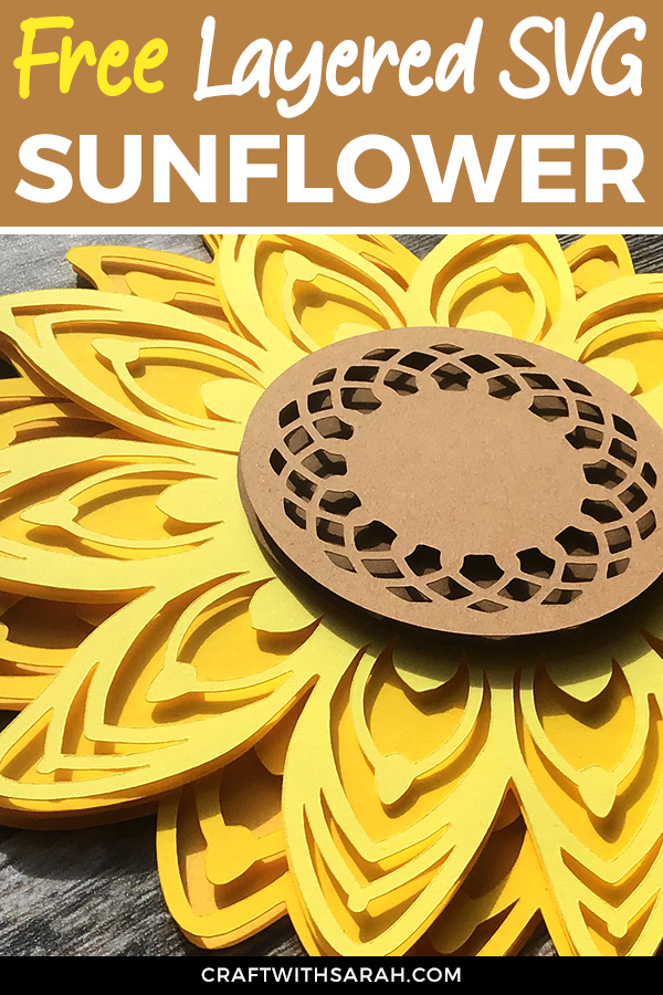 free layered sunflower svg 1
