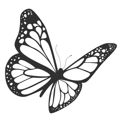 856d235314340397cb3d9f1d26caa004 monarch butterfly flying silhouette by