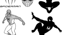 spider man logo symbol silhouette vectors 1