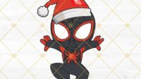 Spiderman Christmas Santa Claus SVG Avengers Christmas SVG PNG DXF EPS Cut Files 1 800x800 1