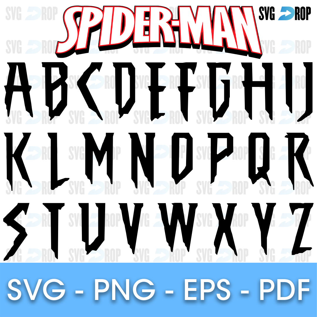 spiderman font cover