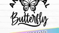 antisocial butterfly svg dxf png eps