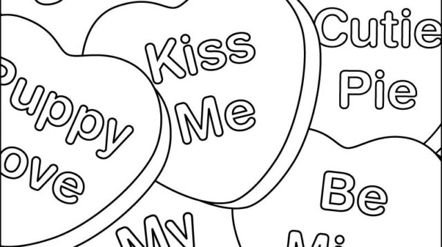 valentine card coloring pages 13